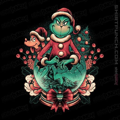 Daily_Deal_Shirts Magnets / 3"x3" / Black Too Grumpy For Christmas