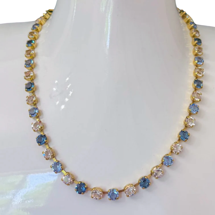 TOVA Oakland Necklace in Blue Ombré