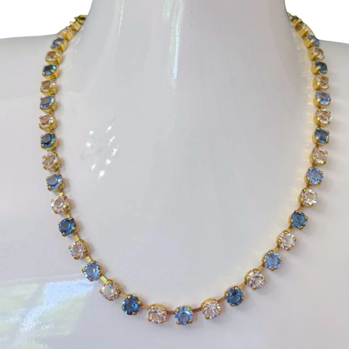 TOVA Oakland Necklace in Blue Ombré
