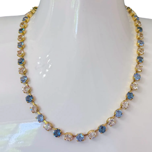 TOVA Oakland Necklace in Blue Ombré