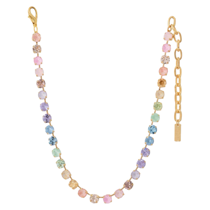 TOVA Oakland Necklace, TOVA Fairy Dust Mix necklace, handmade Swarovski crystal necklace, Swarovski crystal necklace, colorful crystal necklace, multicolor necklace, statement necklace, layered necklace, TOVA jewelry, handmade jewelry, colorful jewelry, sparkly necklace, boutique jewelry, gift for her, women’s accessories, Oh Meredith jewelry