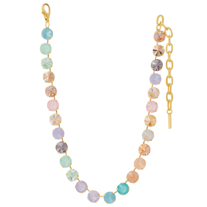 TOVA Sofia Necklace, TOVA Fairy Dust necklace, colorful crystal necklace, multicolor necklace, gold crystal necklace, statement necklace, layered necklace, colorful jewelry, crystal jewelry, TOVA jewelry, boutique jewelry, gift for her, sparkly necklace, everyday statement jewelry, women’s accessories, Oh Meredith jewelry