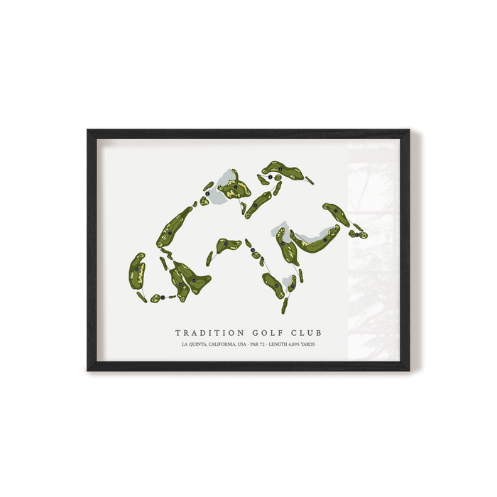 Tradition Golf Club | Golf Course Print | Black Frame