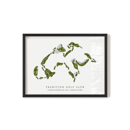 Tradition Golf Club | Golf Course Print | Black Frame