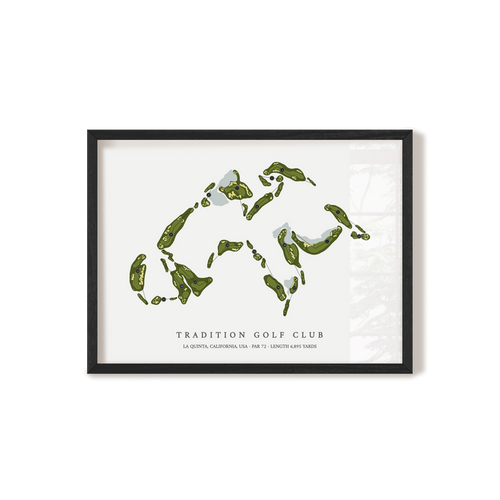 Tradition Golf Club | Golf Course Print | Black Frame