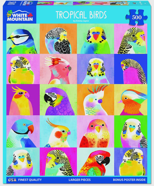 Tropical Birds (1981pz) - 500 Piece Jigsaw Puzzle