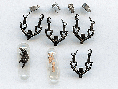 Truck Mount Couplers -- "T" Shank .245" .62cm (Medium) 2 Pairs