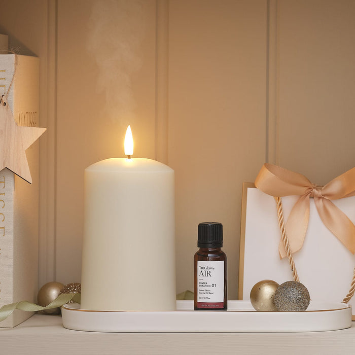 TruGlow AIR® Portable Candle Diffuser & Christmas Morning Fragrance Oil Bundle, Chosen by You