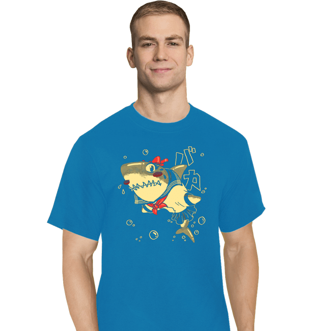 Shirts T-Shirts, Tall / Large / Royal Blue Tsundere Shark