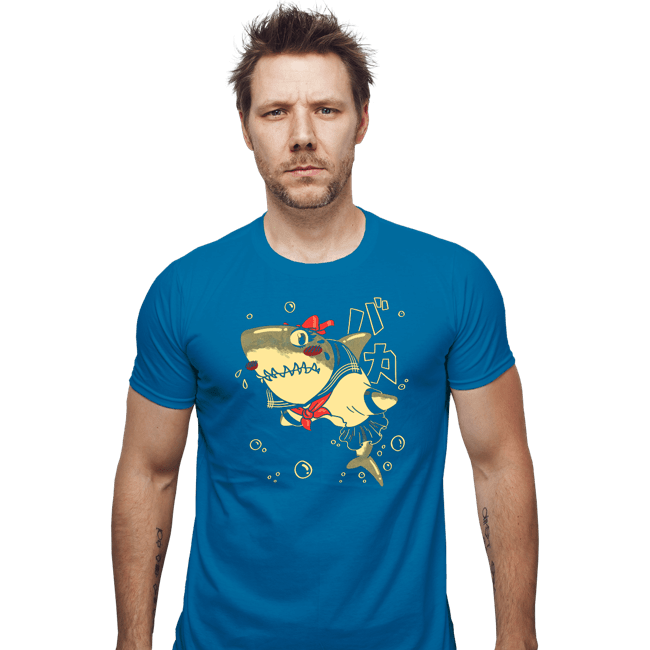 Shirts Fitted Shirts, Mens / Small / Sapphire Tsundere Shark