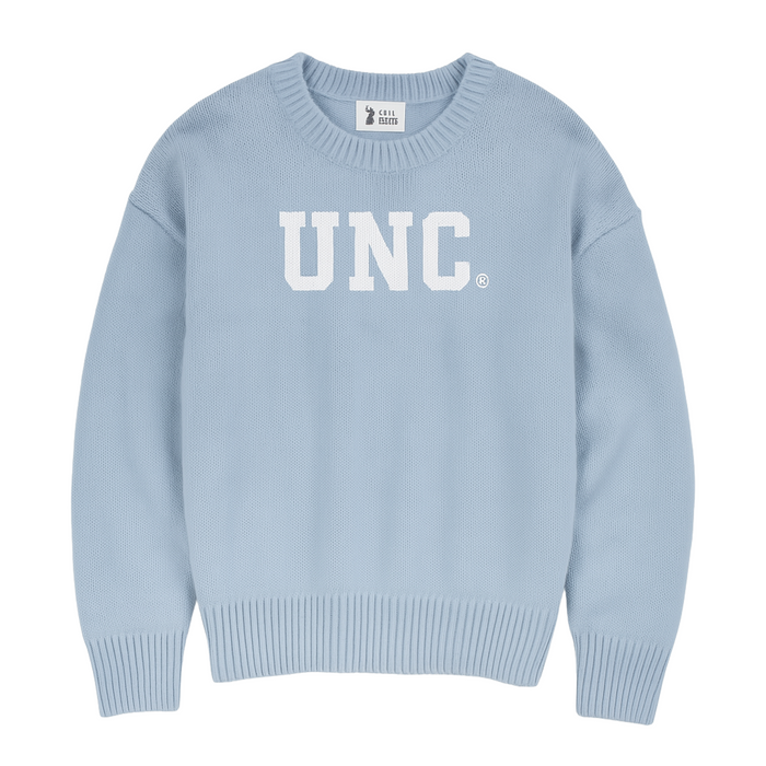UNC Carolina Blue Knit Sweater by Jack and Sage - Main View - Jack and Sage
