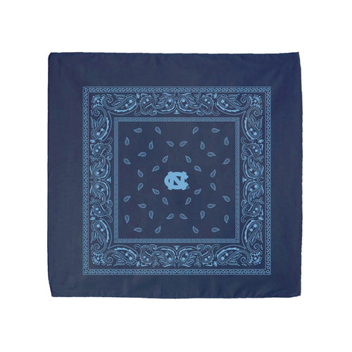 UNC Tar Heels Carolina Classic Bandana in Navy - Main View - Jardine