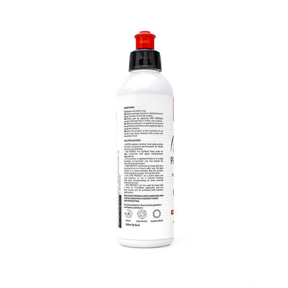 The back of a bottle of Rupes Uno Protect on a white background.