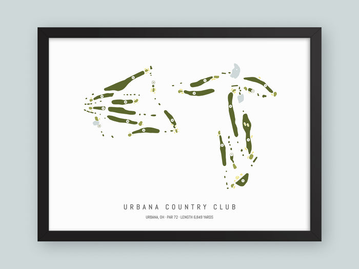 Urbana-Country-Club-OH--Black-Frame-24x18-With-Hole-Numbers