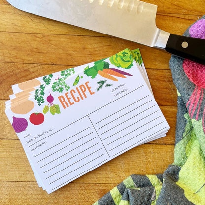 Veggies Recipe Cards