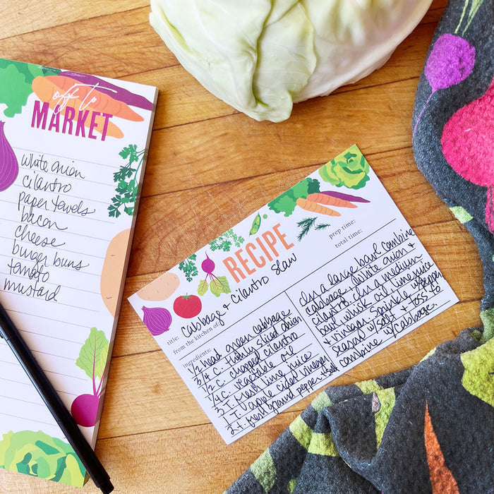 Veggies Recipe Cards