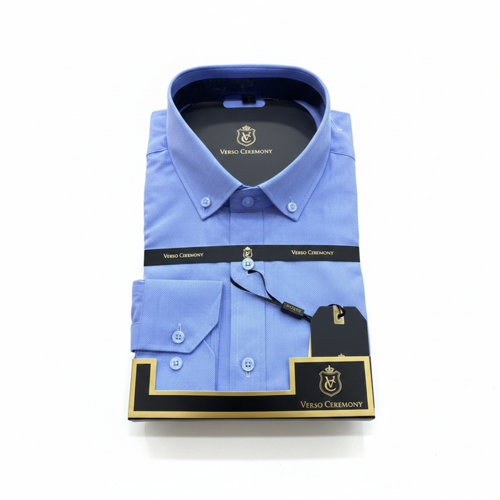 Verso Ceremony Blue Shirt - White Background