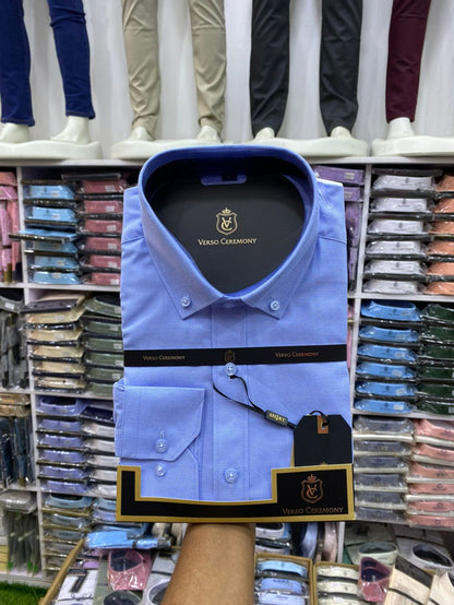 Verso Ceremony Men's Dress Shirt - Blue