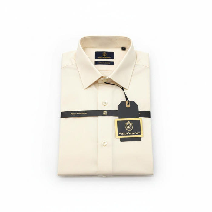 Verso Ceremony Cream Shirt - White Background