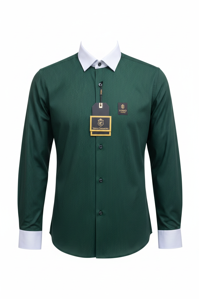 Verso Ceremony Dark Green Shirt - Full Length