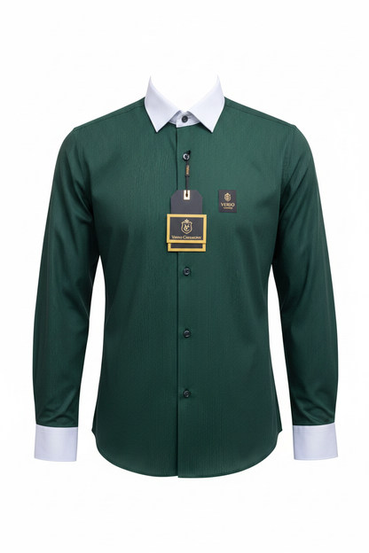 Verso Ceremony Dark Green Shirt - Full Length