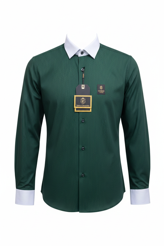Verso Ceremony Dark Green Shirt - Full Length