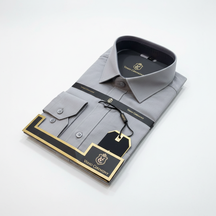 Verso Ceremony Grey Shirt - White Background