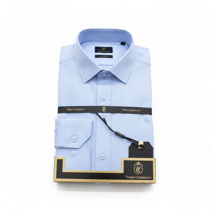 Verso Ceremony Light Blue Shirt - White Background