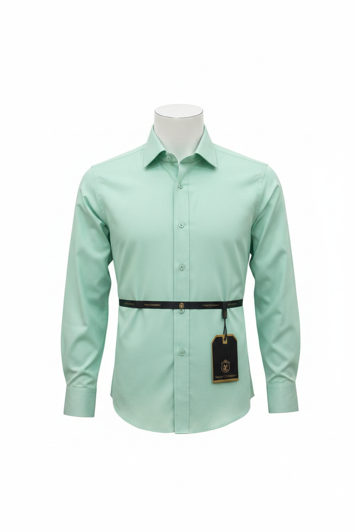 Verso Ceremony Mint Green Shirt - Full Length