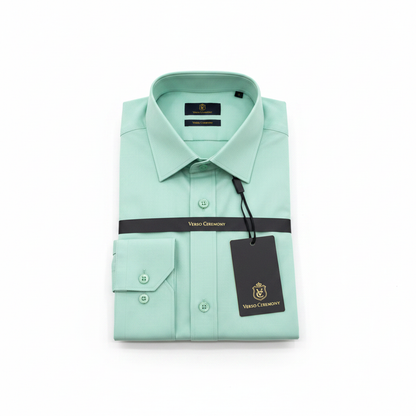 Verso Ceremony Mint Green Shirt - White Background