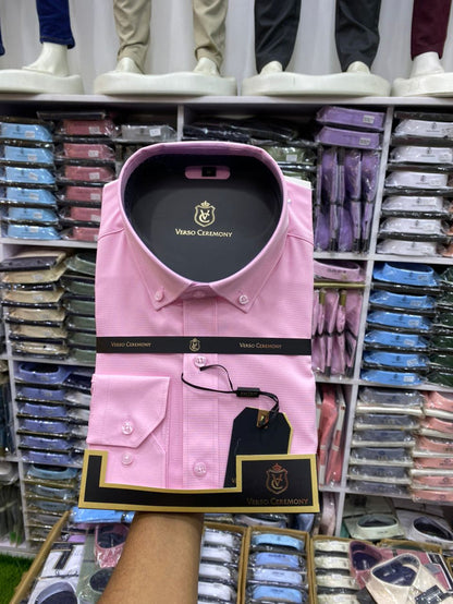 Verso Ceremony Men's Dress Shirt - Pink