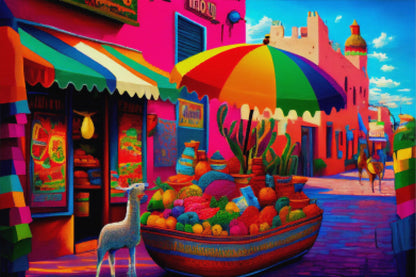 Vibrant Mexican Market