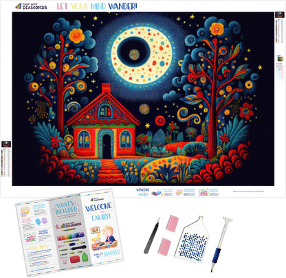 Vibrant Starry Night Folklore