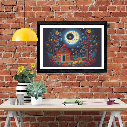 Vibrant Starry Night Folklore