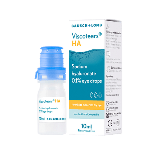 Viscotears HA eye drops 10ml