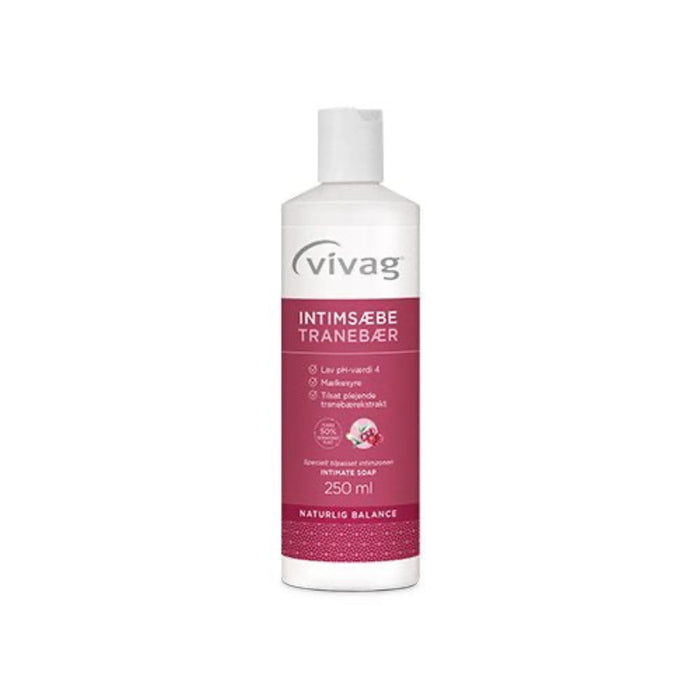 Vivag - Intimsæbe Tranebær -  250 ml.