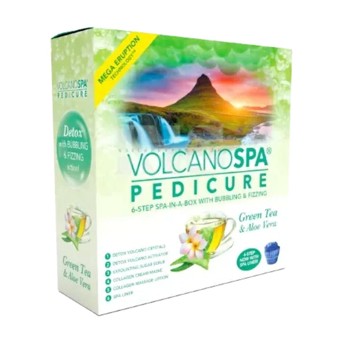 Volcano Pedicure Spa 6 Steps - Green Tea & Aloe Vera (36pcs/case)