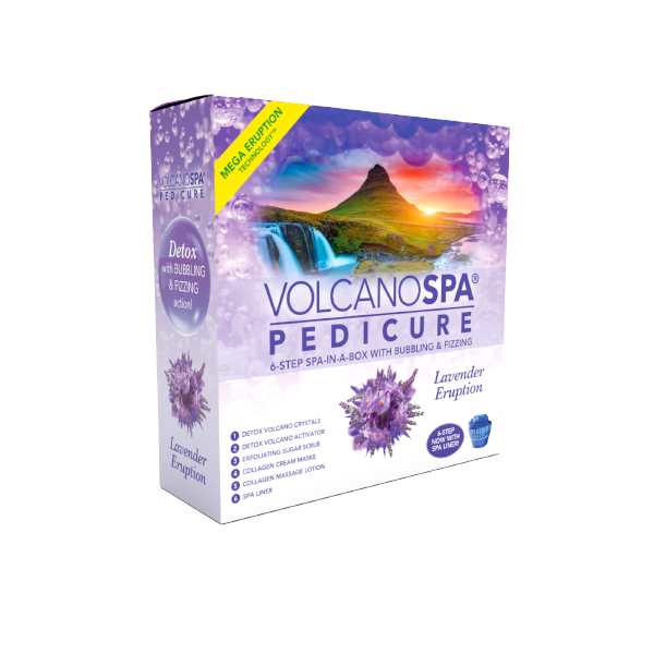 Volcano Pedicure Spa 6 Steps - Lavender Eruption (36packs)