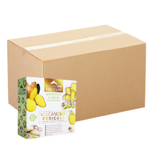 Volcano Pedicure Spa 6 Steps - Lemongrass & Ginger Enlightenment (Case 36 packs)