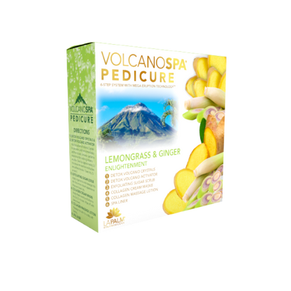Volcano Pedicure Spa 6 Steps - Lemongrass & Ginger Enlightenment (Case 36 packs)