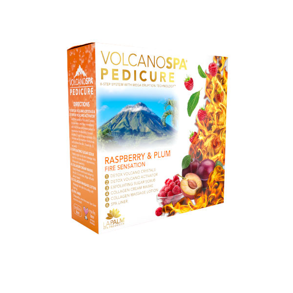 Volcano Pedicure Spa 6 Steps - Raspberry & Plum (36packs)