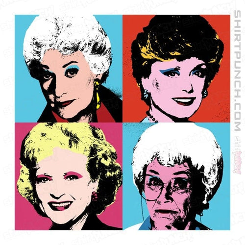Secret_Shirts Magnets / 3"x3" / White Warhol Golden Girls