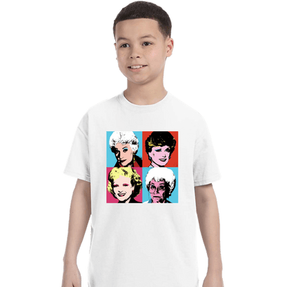 Secret_Shirts T-Shirts, Youth / XS / White Warhol Golden Girls