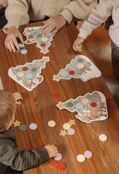 Little Dutch Weihnachtsbaum-Spiel – Geschicklichkeits- und Würfelspiel zum Schmücken eines Weihnachtsbaums für Kinder ab 3 Jahren