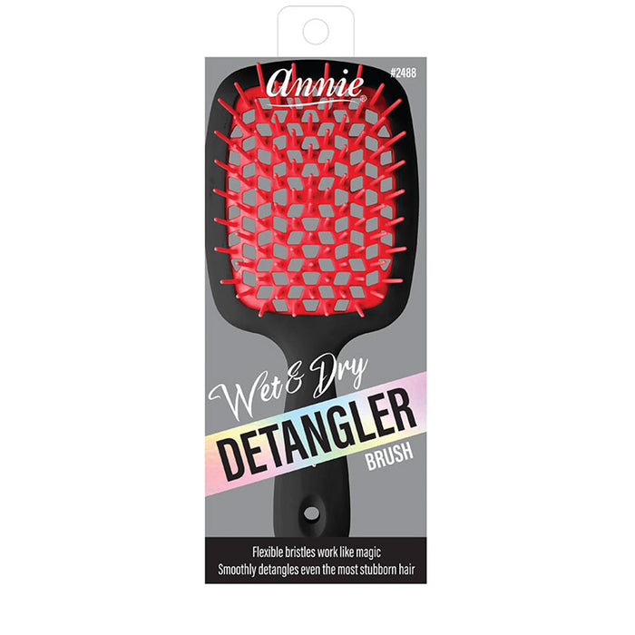 Wet & Dry Detangling Hair Brush [Black] #2488