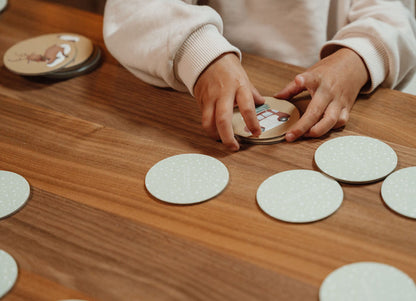 Little Dutch X-MAS Memory-Spiel – weitere Produktansicht des winterlichen Konzentrationsspiels mit Weihnachtsmotiven