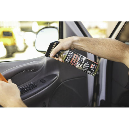 P&S Xpress 16oz bottle spraying on interior of car.