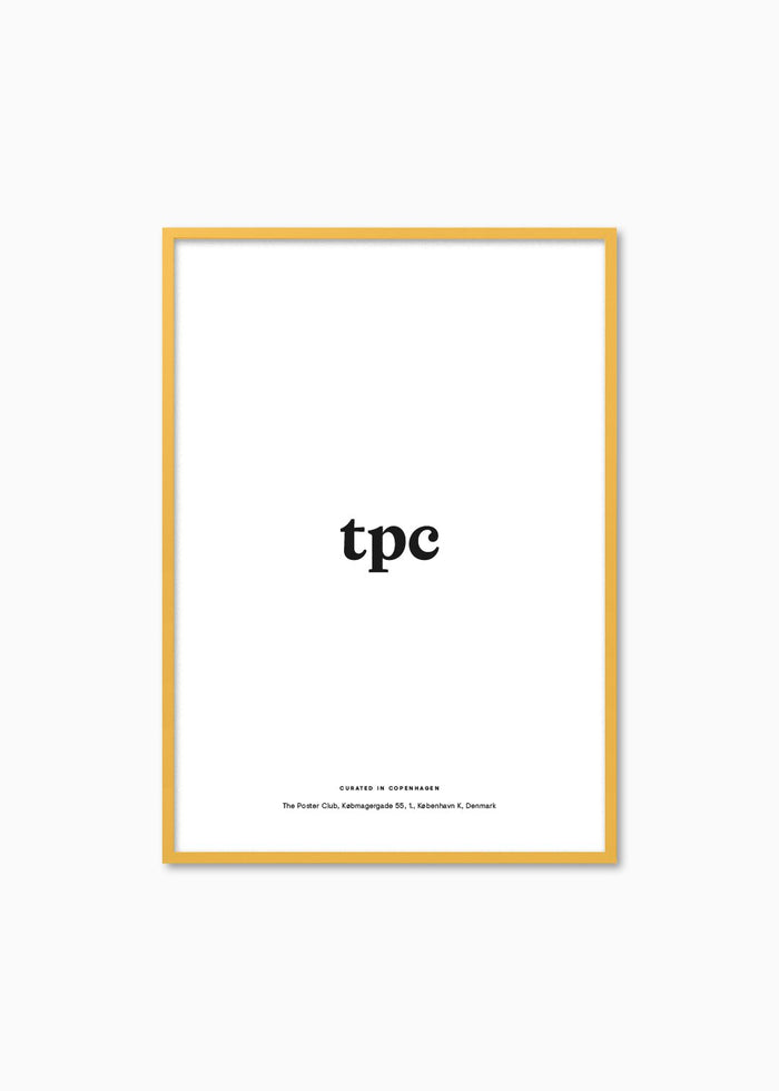 Yellow Wood Frame - The Poster Club