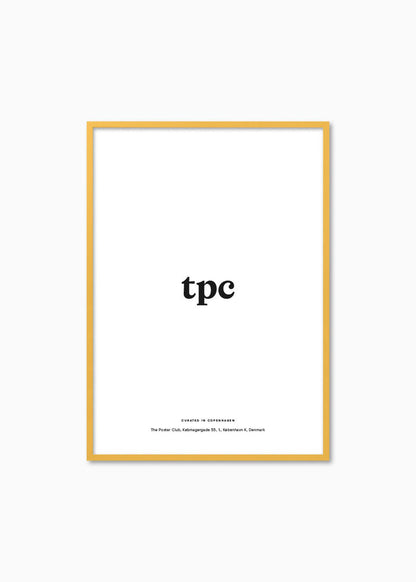 Yellow Wood Frame - The Poster Club