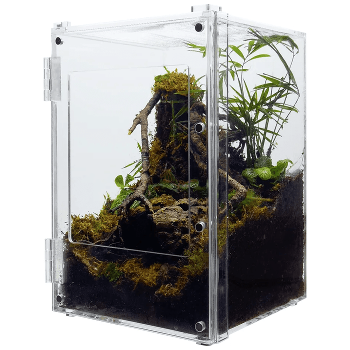 YKL38B-1 HerpCult Acrylic Enclosure Front-Opening Small  8"x8"x12" 3.3 Gallon:Jungle Bob's Reptile World